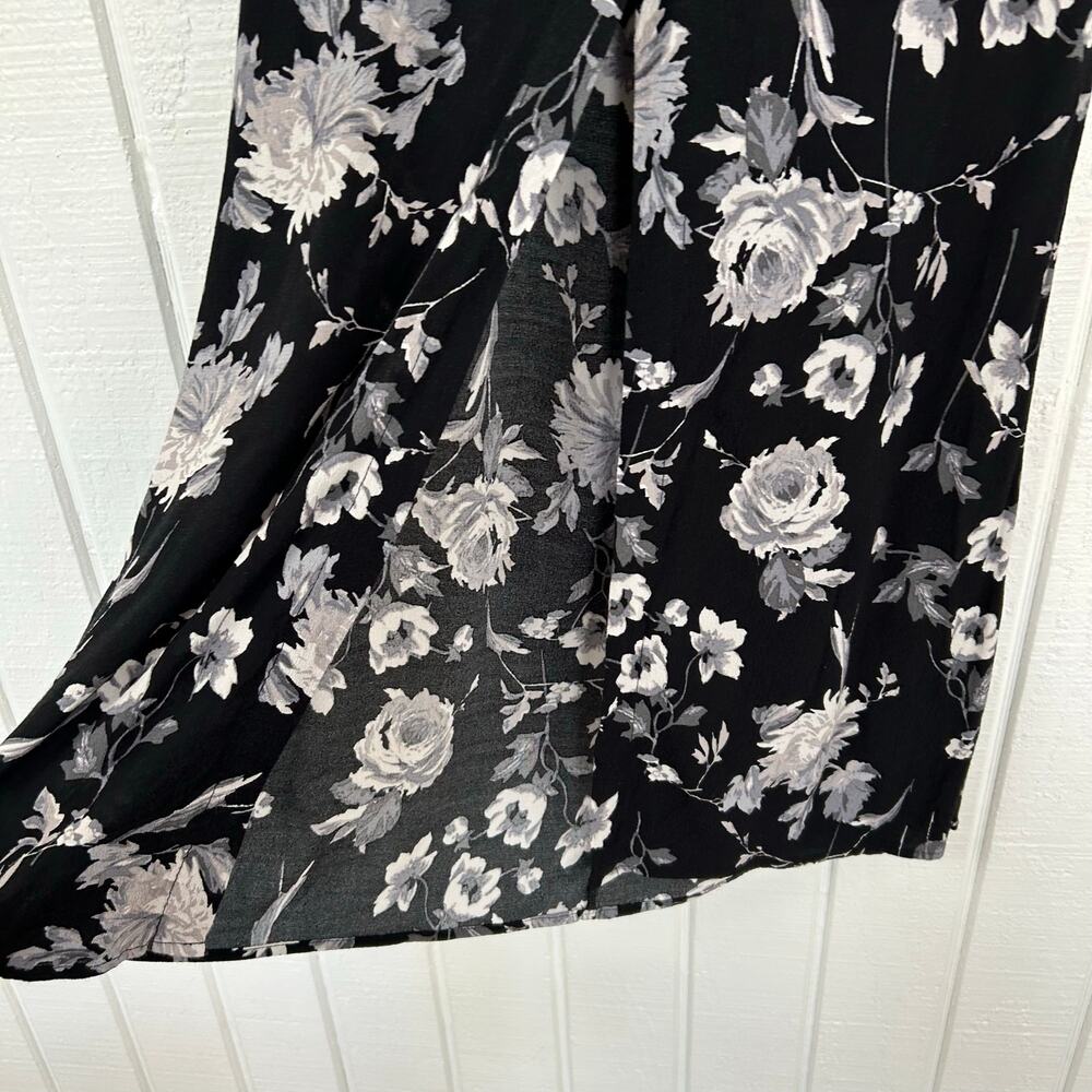 Wild Fable Target Women Floral Midi Skirt Whimsigoth Black Boho Spring Size XXS - Picture 4 of 9